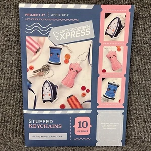 Anita Goodesign Express Stuffed Keychains #47 Embroidery CD & Booklet 10 Designs - Picture 1 of 9