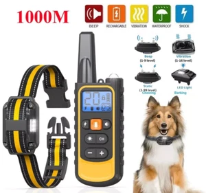 Hund Ausbildung Erziehungshalsband Fernbedienung mit Ton Stromschlag Vibration、 - Bild 1 von 11