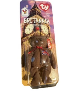 Ty Beanie Baby Britannia the bear 1993 WITH TAG ERRORS No defects - Picture 1 of 7