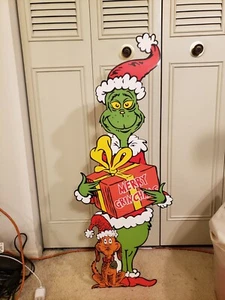 Decoración del hogar de Navidad grande Grinchmas divertido cartón recortado ¡NUEVO EN PAQUETE! - Imagen 1 de 11