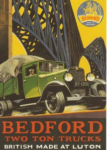 Bedford 2 ton Truck 1931 at Forth Rail Bridge Scotland Collectable postcard A - Picture 1 of 1