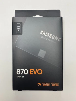 New Samsung 870 EVO 4TB 2.5" SATA III Internal SSD MZ-77E4T0B/AM - Image 1 of 3