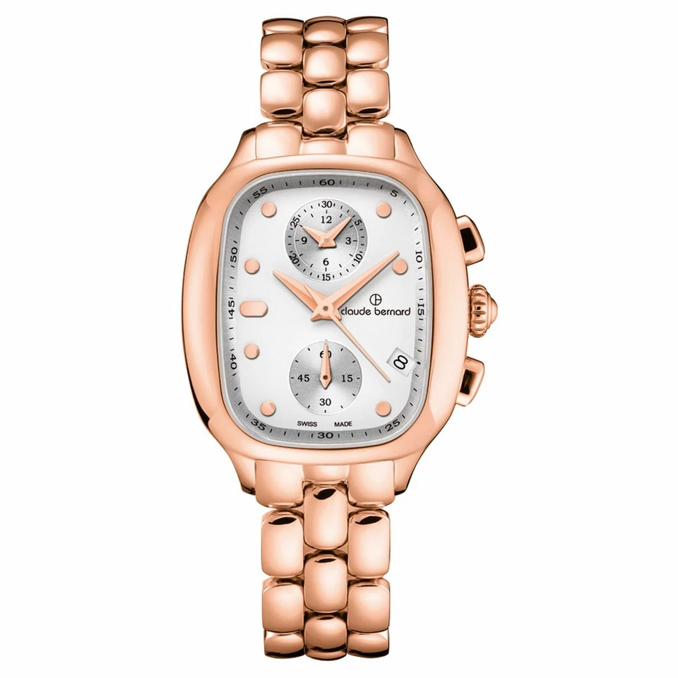 Claude Bernard 10800 37RM AIR女式正装代码银色石英表 — 第 1/3 张图片