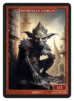 Phyrexian Goblin Token Givememana Tokens Series 2 Magic the Gathering  MTG - Image 1 of 2