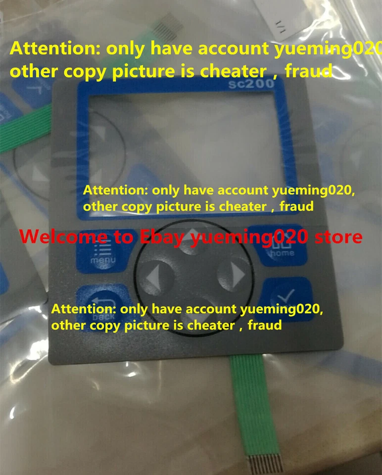 Ship dhl HACH SC200 Keyboard membrane 8786900 - Image 1 of 1