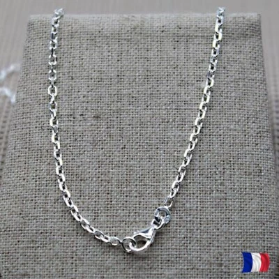 Chaîne Argent 925 Forçat – Femme ou Homme – Collier 45 à 60 cm - Bild 1 von 4