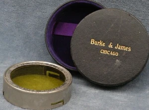 FILTRO VINTAGE BURKE & JAMES INGENTO COLORE GIALLO SERIE A IN CUSTODIA - Foto 1 di 4