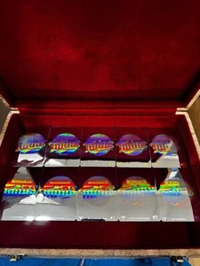 Set of ten (10) Minnesota Twins 1991 Upper Deck MLB Team Logo Hologram stickers - Picture 1 of 2