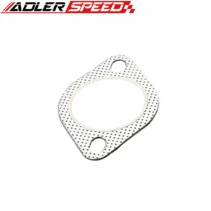 2.5" Inch 2-Bolt High Temp Gasket Manifold Header DownPipe Flange - Imagen 1 de 2