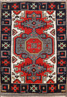 Vibrant Viss Foyer Größe Teppich handgefertigt Tradition geometrische Muster Wolle 2x3 Fuß