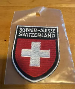 SCHWEIZ Switzerland Suisse Country Flag Embroidered patch 2.5" Long x 2" Wide - Picture 1 of 3