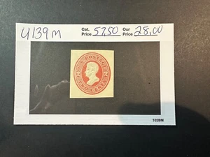 US Scott # U 139 CUT SQUARE 2024 Scott Catalogue Value $ 57.50 - Picture 1 of 3
