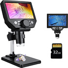 LCD Digital Microscope,4.3 Inch 1080P 10 Megapixels,1-1000X Magnification Zoom W