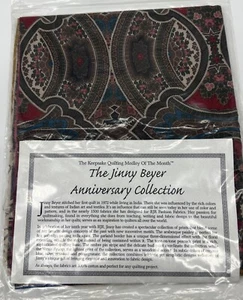Andenken Quilten Medley des Monats JINNY BEYER 6 FQ Lot blaue Pfauen etc. - Bild 1 von 7