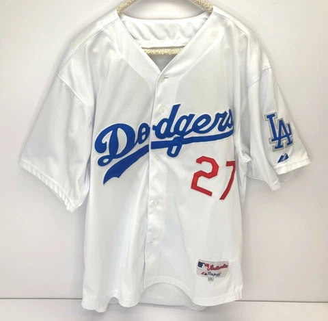 Authentic Collection Majestic Size 50 LA Dodgers Kemp 27 MLB Jersey White Cover