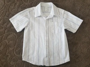 BOYS COTTON STRIPE SHIRT, SIZE 6 YRS - Picture 1 of 6