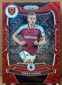 Tomas Soucek 2021-22 Panini Prizm Premier League #238 Red Mojo Prizm 150/159 - Picture 1 of 2