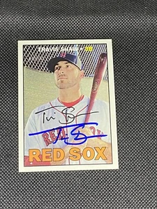 Travis Shaw Boston Red Sox Signed Auto 2016 Topps Heritage Card #503 ~ COA - Picture 1 of 3