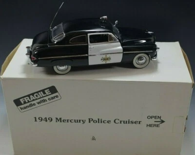 DANBURY MINT 1949 MERCURY POLICE CRUISER BLACK 1:24 SCALE DIE CAST MIB #2 - Image 1 of 4