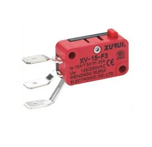 1 x XV-15-F3 Miniature Micro Switch Pin Plunger Type 15A Long Side Terminal IP40 - Picture 1 of 4