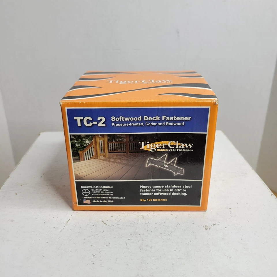 Boxes Tiger Claw TC-2 Softwood Deck Fastener Pressure Treated, Cedar, Redwod - Изображение 1 из 4