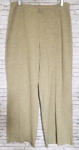 Zara Damen große weite Bein Strick Hose haferflocken beige Büro Karriere - Bild 1 von 9