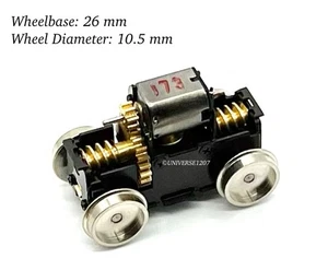 H0/On30/O16.5/Oe/On2-1/2 Gauge Aru Locomotive Power Drive Chassis 26mm/10.5mm - Picture 1 of 8