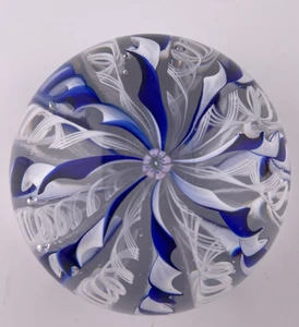 Pairpoint Two-colored Crown Glass Paperweight - Picture 1 of 7