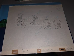 Daffy Duck and Porky Pig Meet the Groovie Goolies Original Production Drawing - Picture 1 of 1