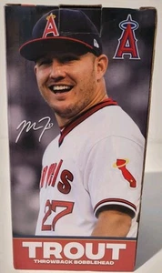 Mike Trout LA Angels Throwback SGA Bobblehead, Collectibles 2024. Neuer offener Karton - Bild 1 von 7