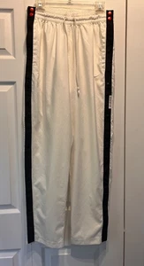 Nike Men's White Side Snap Sweatpants Size M - Picture 1 of 10