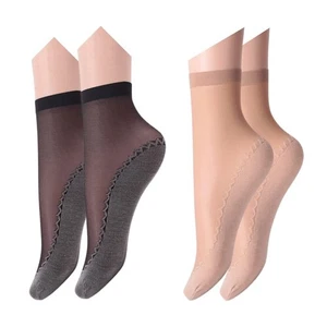 Transparent Socks For Women Assorted Design Pack Of 2 - Picture 1 of 6