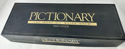 New Open Box - First Edition Pictionary Game Of Quick Draw - Complete / No. 100 - Image 1 of 3