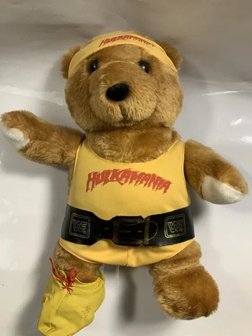Vintage WWE Wrestling Plush Hulk Hogan Hulkmania Mania Cover