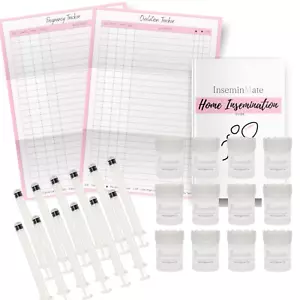 Kit de autoinseminación para el hogar paquete de 12, jeringa de inseminación, taza estéril, ovulación - Imagen 1 de 21