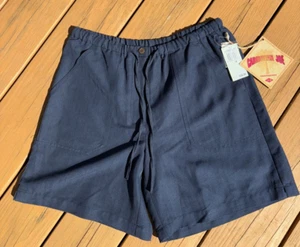 Caribbean Joe Women's M Blue Lightweight Rayon Shorts elastic - Picture 1 of 9