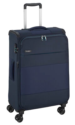 Mittlerer 71 cm TSA Reisetrolley Rollen Koffer 2,9 kg 70 Li plus Du Blau Bowatex - Bild 1 von 4