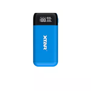 Cargador 2 en 1 XTAR PB2SL con función de banco de energía azul - Imagen 1 de 15