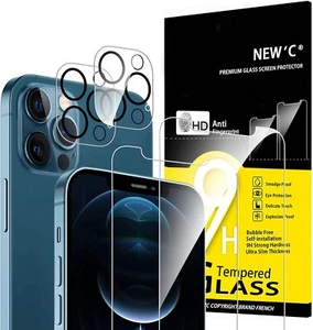Tempered Glass Screen Protector Pack Of 4 for Apple iPhone 12 Pro { 6.1 } - Picture 1 of 7