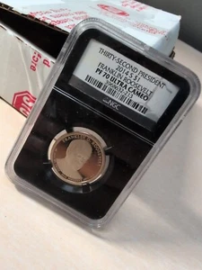 2014-S PF70 Franklin Roosevelt $1 Coin and Chronicles NGC - Picture 1 of 4