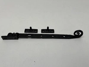 Ludlow Foundries Black Casement Stay 10" Curly Tail - NEW - Picture 1 of 6