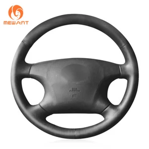 DIY Artificial Leather Steering Wheel Cover for Toyota Camry Avalon Highlander - Foto 1 di 5