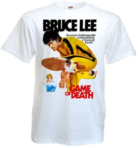GAME OF DEATH Bruce Lee Movie Poster T shirt white all sizes - Picture 1 of 4