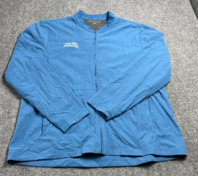Medelita Men's Full Zip Scrub Comfort Blue James CRNA Anesthesiology Jacket XL - Image 1 of 4