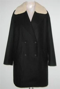 NWT rag & bone MINA Cocoon Virgin WOOL Blend COAT Jacket Women XL Black MRP$1095 - Picture 1 of 6