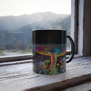 Magic Mushroom Color Morphing Mug, 11oz - Picture 1 of 5