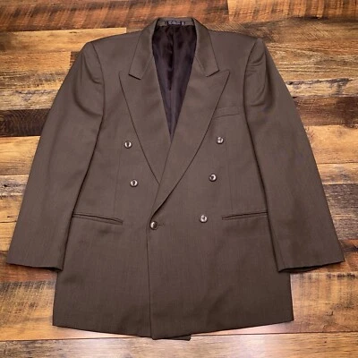 Blazer Jones New York Doble Pecho R40 Lana Traje Chaqueta  Foto 1 de 4