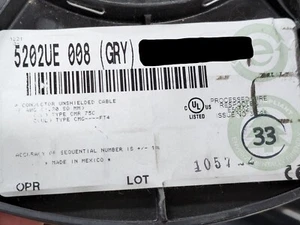 Belden 5202UE 16/4C Commercial Audio/Security Cable CMR Riser Gray /50ft - Picture 1 of 7