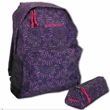Carbrini 17L Purple Backpack & Pencil Case Set IT - Rucksack School Sports Bag