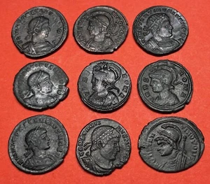 Nice 9 coins of ROMAN EMPIRE AE Nummus 330s A.D. Constantine I . - Imagen 1 de 6